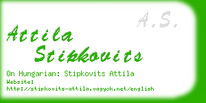 attila stipkovits business card